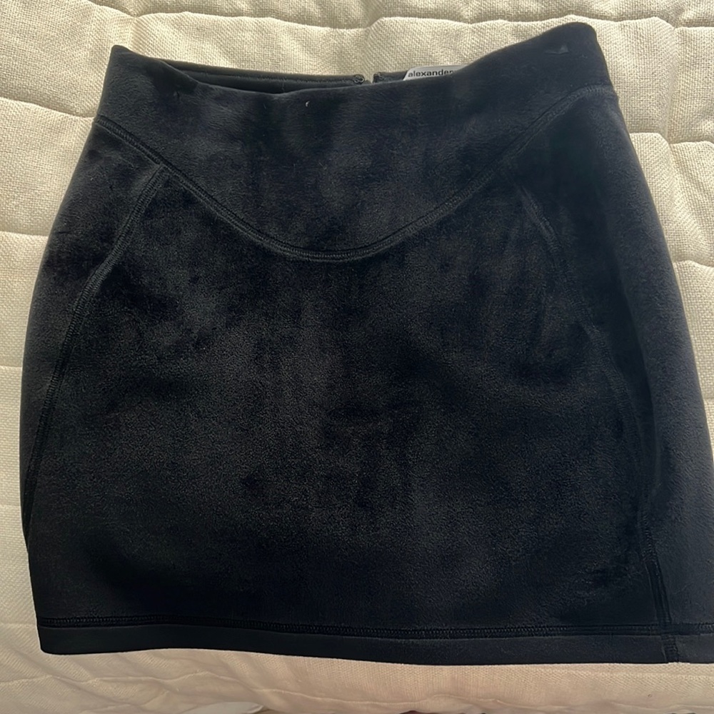Alexander Wang Velvet Black mini skirt